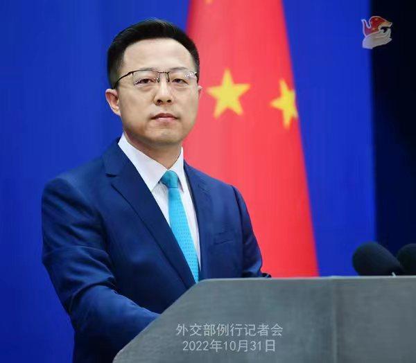 外交部發(fā)言人趙立堅(jiān)。 薛偉 攝