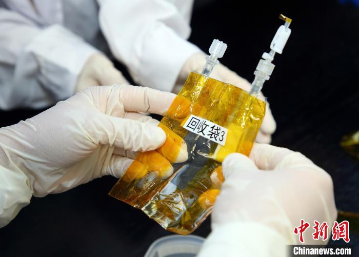 隨神舟十五號返回地面的空間科學(xué)實驗樣品。　中科院空間應(yīng)用中心 供圖