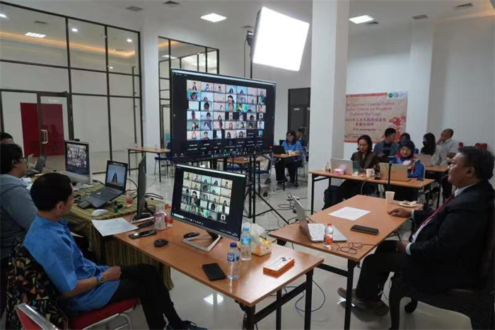 活動現(xiàn)場。供圖：印尼三一一大學(xué)孔子學(xué)院