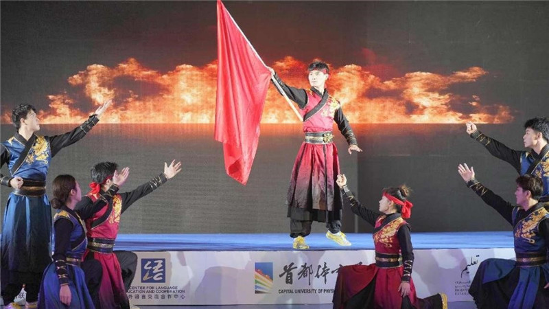 圖為“華夏風 功夫情”演出場景，中國駐阿聯(lián)酋大使館供圖