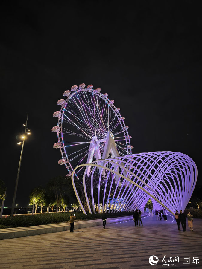 灣區(qū)之光摩天輪。人民網(wǎng) 田易攝