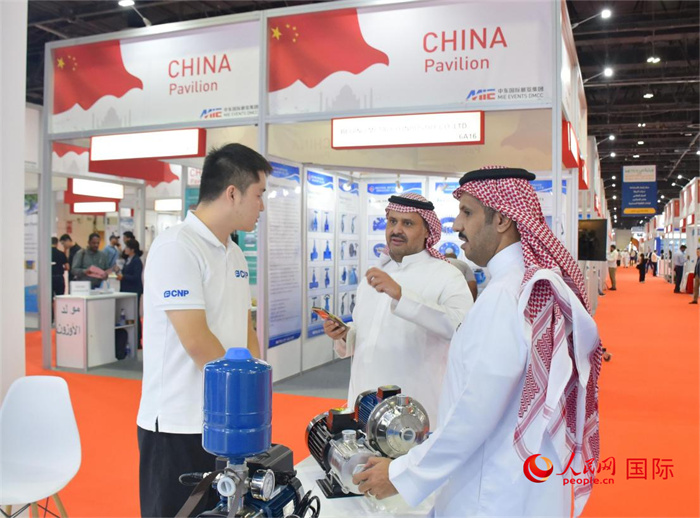 中企代表與外方嘉賓交流。人民網(wǎng) 塔里克·易卜拉欣攝