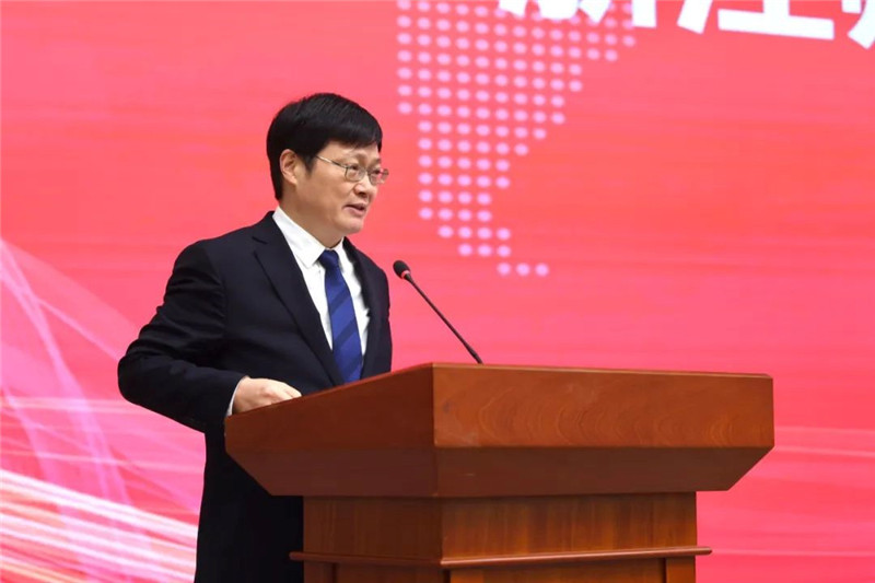 浙江師范大學校長蔣云良主持會議。主辦方供圖