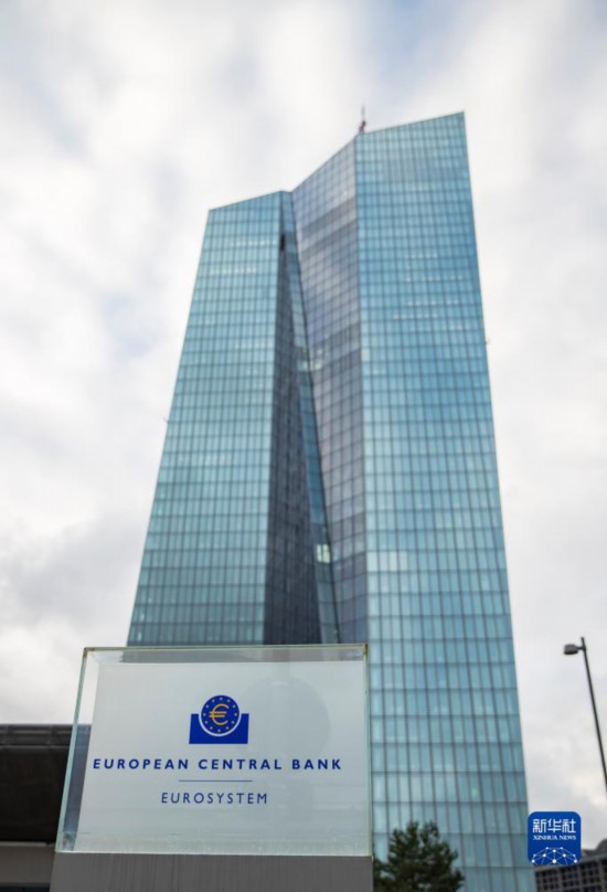 這是12月14日在德國法蘭克福拍攝的歐洲央行大樓。新華社記者 張帆 攝