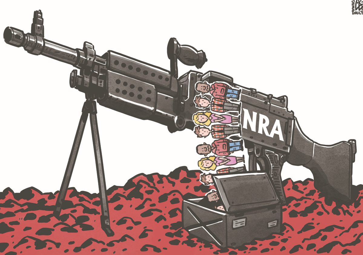 NRA成為推行槍支管控背后最大的阻力。（來源：中國日報 作者：蔡艨）
