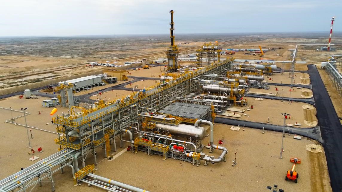 圖為西古爾納-1油田項目一景。中國石油（伊拉克）西古爾納公司供圖。