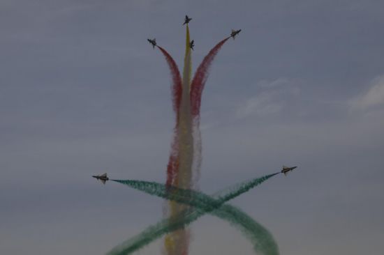 飛行表演現(xiàn)場。王曉東 攝