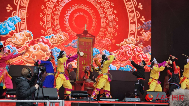 倫敦新春慶典現(xiàn)場。人民網(wǎng) 郭錦標(biāo)、楊浩鵬攝