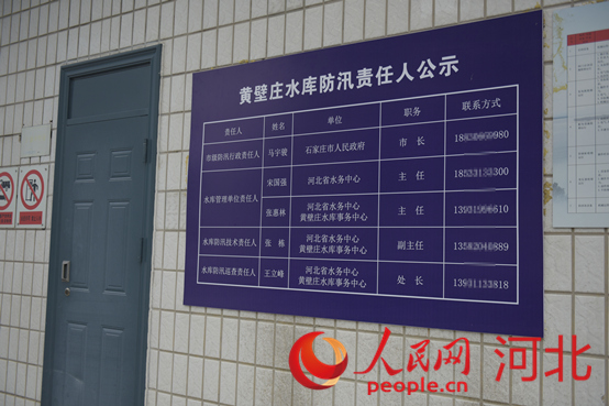 防汛責(zé)任人公示牌。人民網(wǎng)祝龍超攝