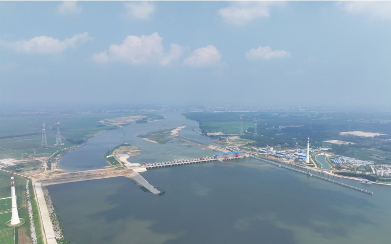 碾盤(pán)山水利水電樞紐工程。湖北省水利廳供圖