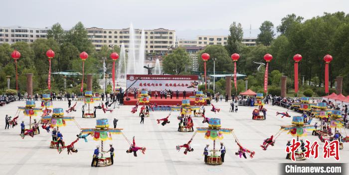 圖為青海省海東市非遺展示。(資料圖) 海東市文體旅游廣電局 供圖