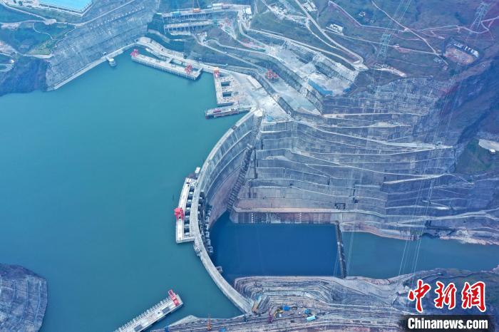 圖為白鶴灘水電站。　水電四局供圖