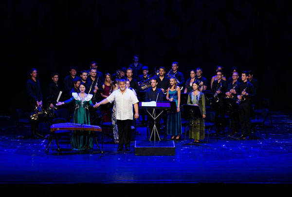 2024匈牙利青少年國(guó)際音樂(lè)會(huì)節(jié)目《茉莉花》表演舞臺(tái)現(xiàn)場(chǎng)。兒促會(huì)藝教委供圖