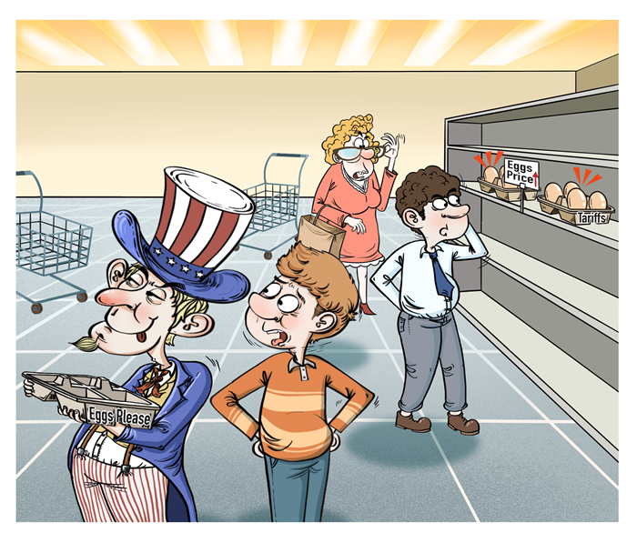 漫畫作者：譚希光（人民網(wǎng)版權(quán)圖片，未經(jīng)授權(quán)請勿轉(zhuǎn)載。）