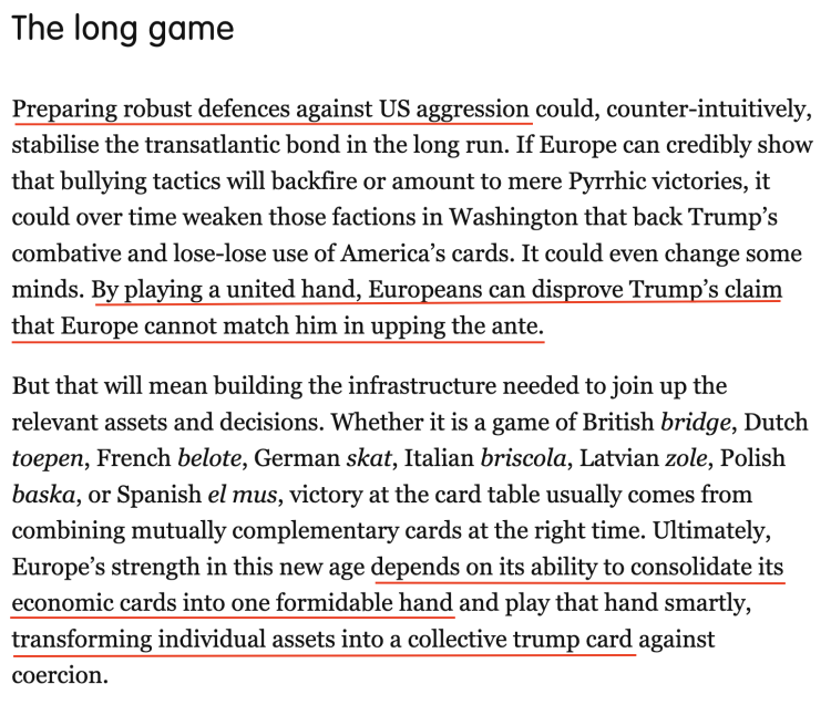 深觀察丨“只要團結，歐盟反制美國的王牌很多”