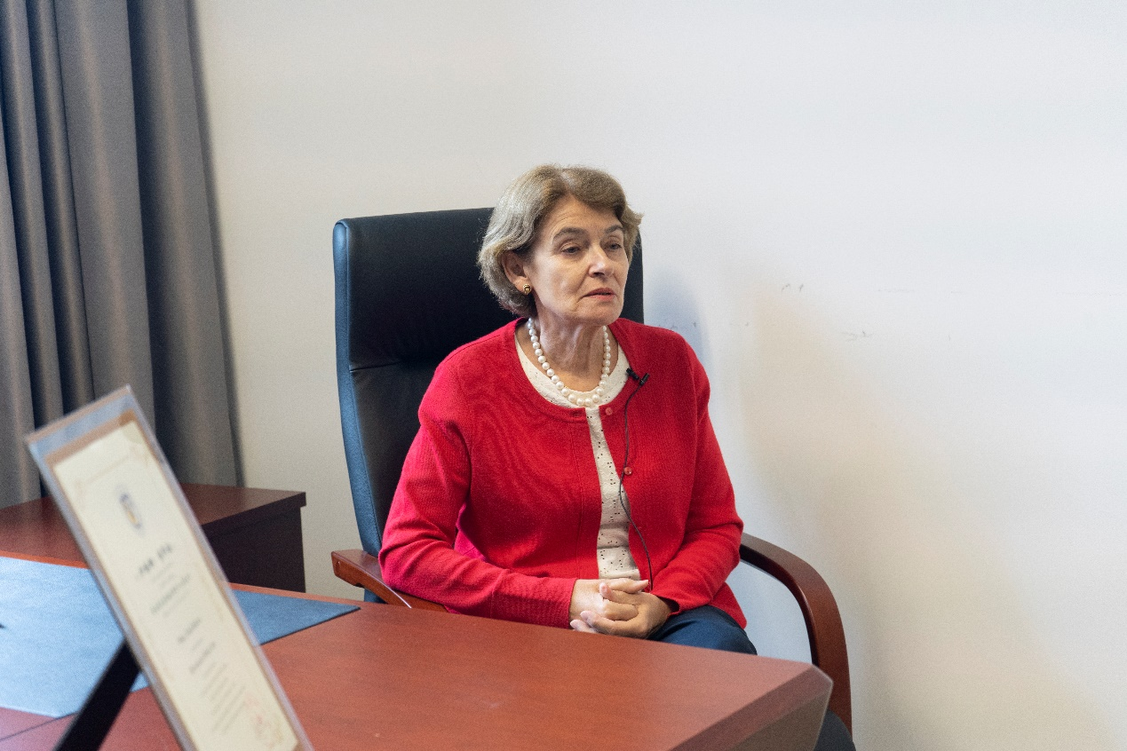 聯(lián)合國教科文組織前總干事伊琳娜·博科娃接受人民網(wǎng)采訪。人民網(wǎng) 常沙攝