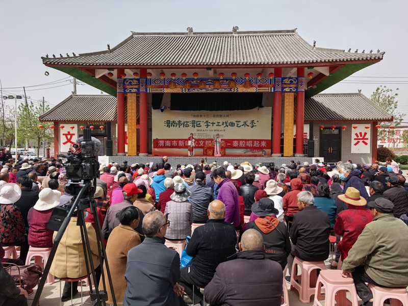 “一元?jiǎng)?chǎng)”下鄉(xiāng)演出現(xiàn)場(chǎng)（資料圖）。代九奎攝