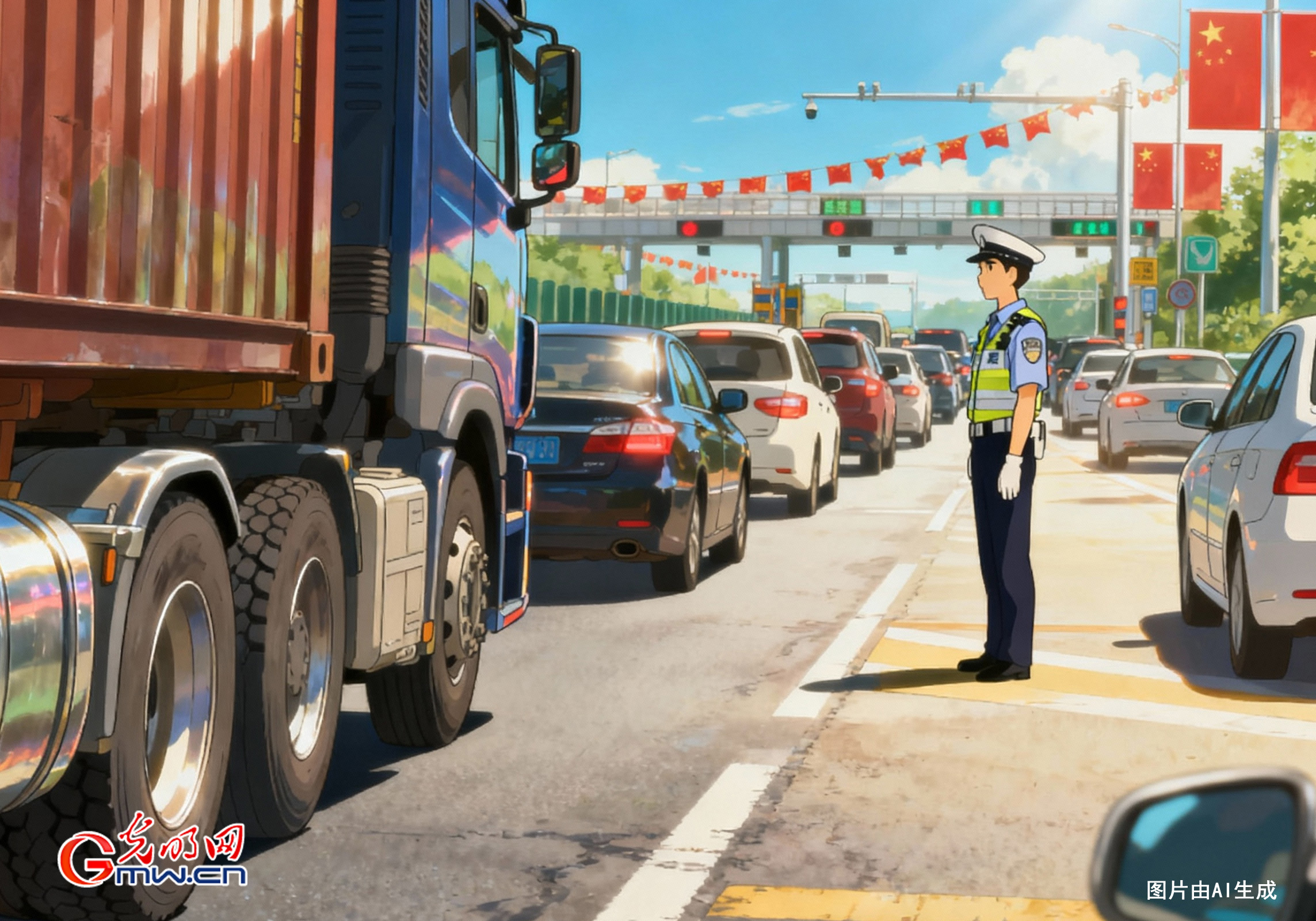 【光明漫評】國慶煙火氣，離不開勞動(dòng)者的守護(hù)