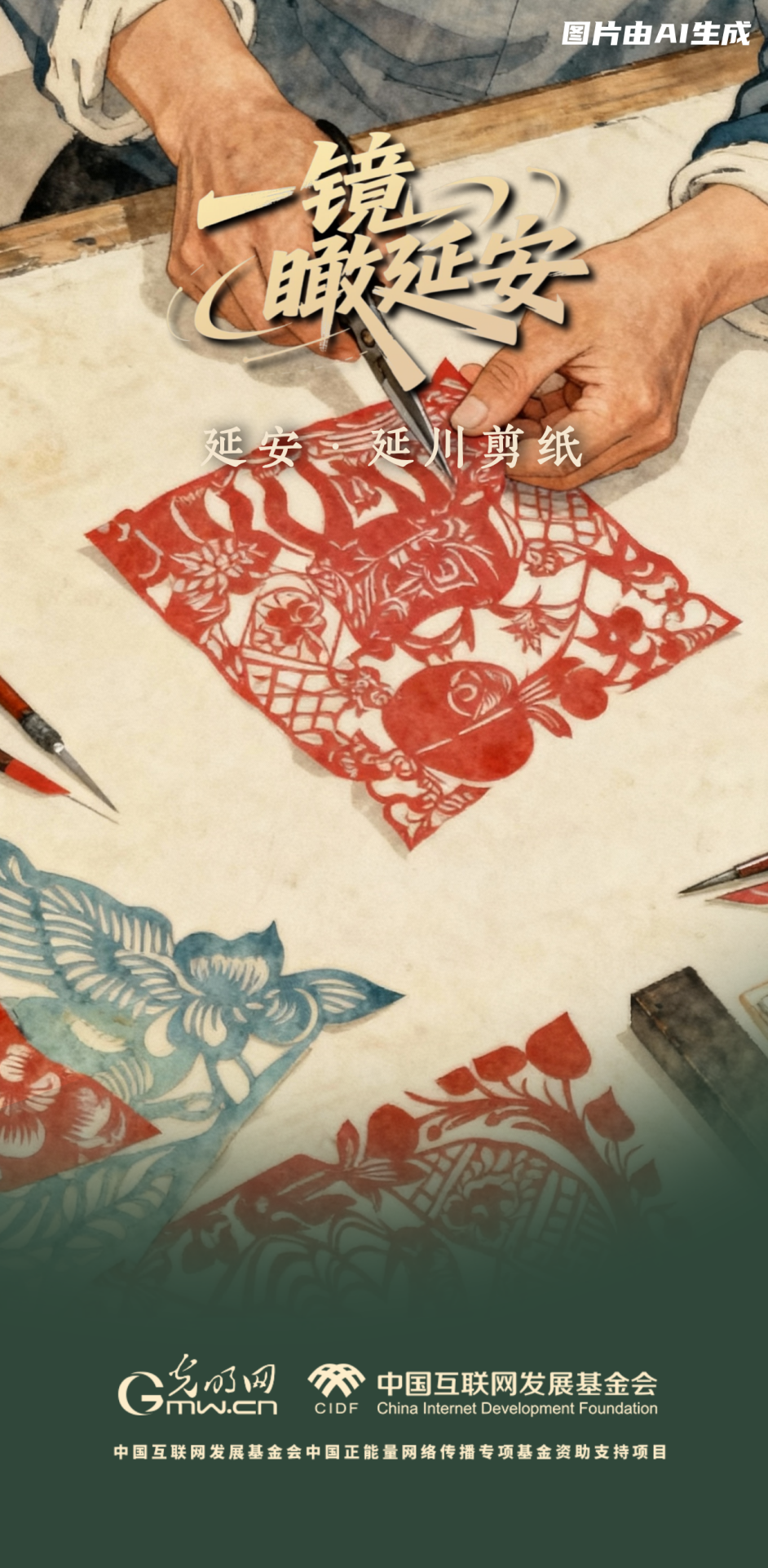 【一鏡瞰延安·AI海報】跟著這些非遺文化，感受老區(qū)風土人情