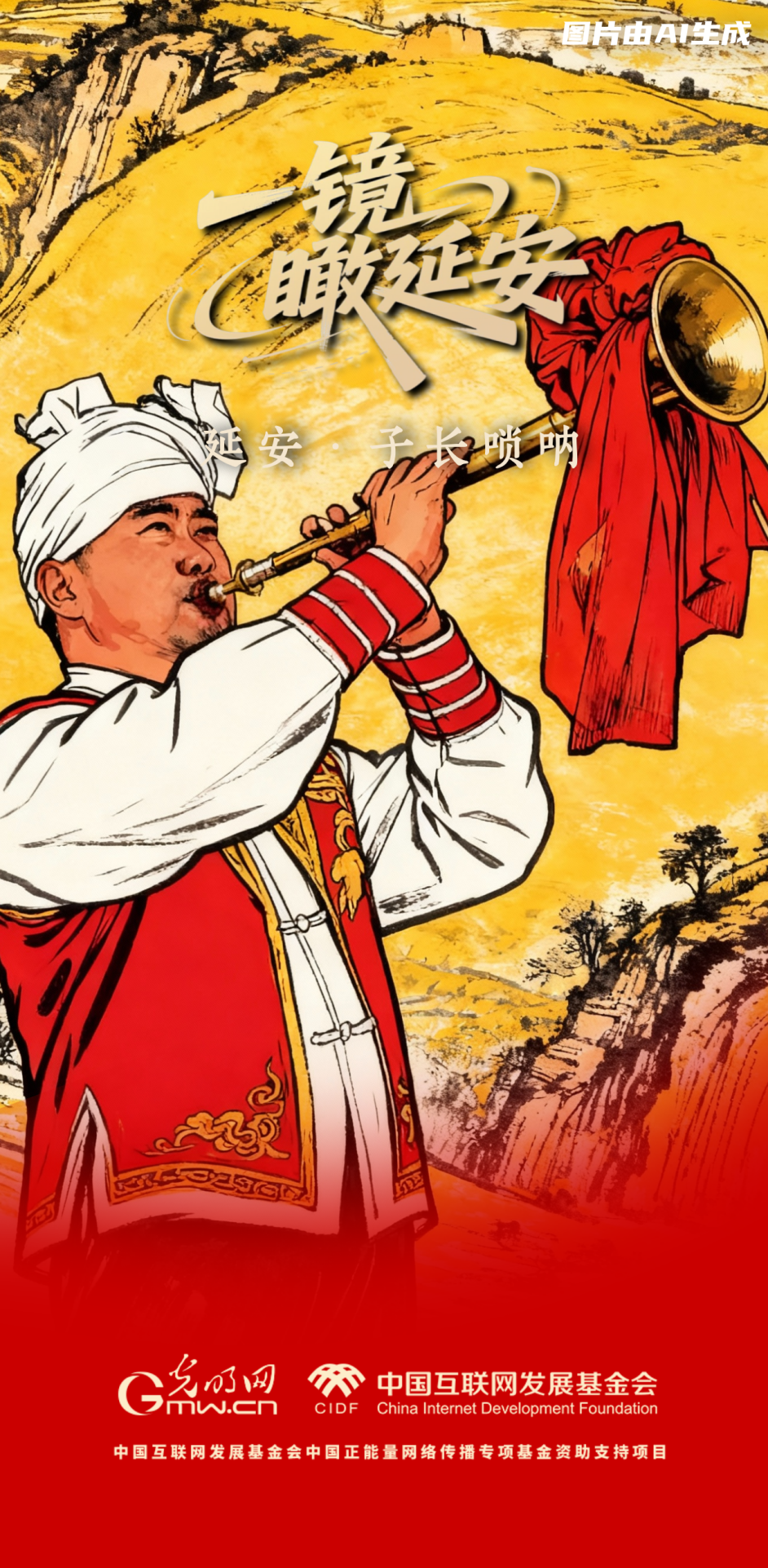 【一鏡瞰延安·AI海報】跟著這些非遺文化，感受老區(qū)風土人情