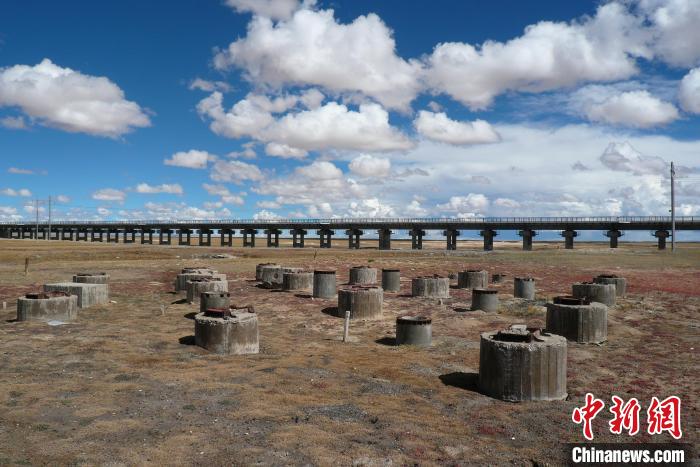 圖為中鐵西北院清水河樁基試驗(yàn)場(chǎng)。(資料圖) 中鐵西北科學(xué)研究院供圖