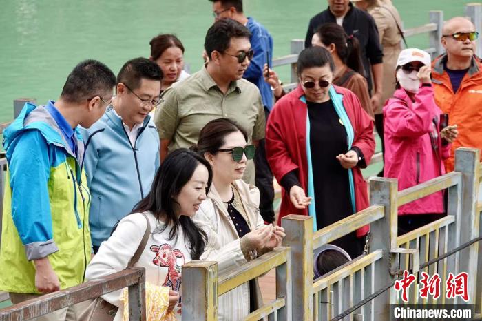 全國(guó)新的社會(huì)階層人士服務(wù)團(tuán)考察林芝巴河鎮(zhèn)生態(tài)保護(hù)項(xiàng)目?！∧岈?shù)┰龉﹫D