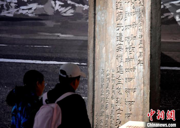 圖為5月18日，觀眾正在欣賞展覽?！±盍?攝