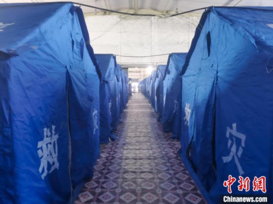 那曲火車站集中健康監(jiān)測(cè)點(diǎn)?！≈袊?guó)鐵路青藏集團(tuán)有限公司拉薩車務(wù)段 供圖