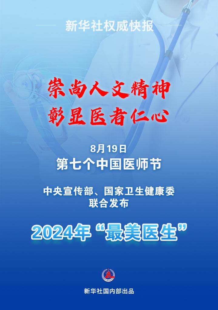 新華鮮報(bào)|致敬“白衣戰(zhàn)士”！2024年“最美醫(yī)生”發(fā)布